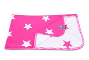 Dětské deky Baby´s Only "Star" Fuchsia/White