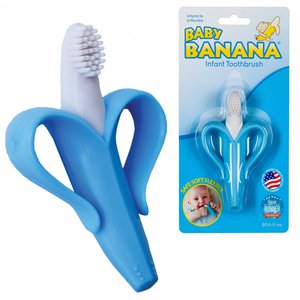První kartáček Baby Banana Brush | modrý banán