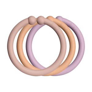 BIBS Loops kroužky 12 ks | Blush/Peach/Dusky Lilac