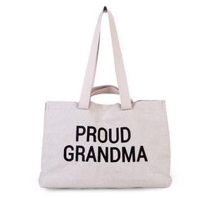 Childhome Cestovní taška Proud Grandma Canvas Off White