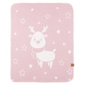 Double deka Reindeer Effiki 90x120 cm | pudrově růžová