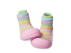 Dětské botičky pro první krůčky Attipas - Attibebe pink