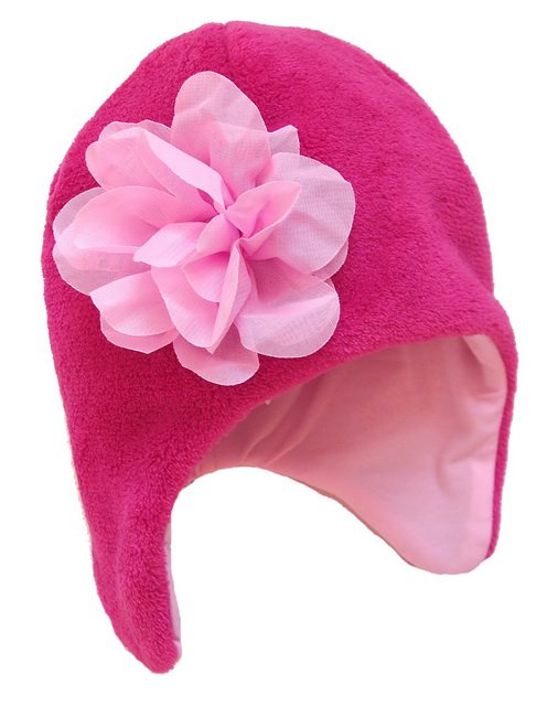 Pinkie Dětská zimní čepice | Flower - 6-18 měsíců