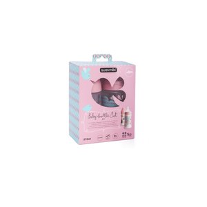 SUAVINEX Balení kojeneckých lahví 270 ml silikon | růžovo-modrá
