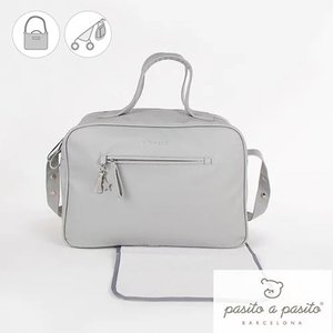 pasito a pasito® Elodie Maternity Bags "Changing Bag" - Přebalovací taška s přebalovací podložkou, šedá