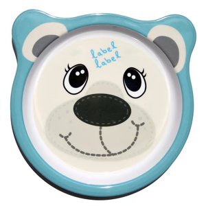 Dětský talíř Label-Label - Friends Melamine Plates - Lední medvěd