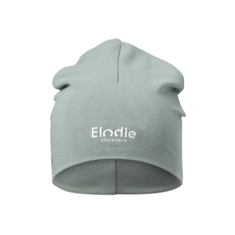 Elodie Details Bavlněná čepice Logo | Pebble Green - 0-6 měsíců