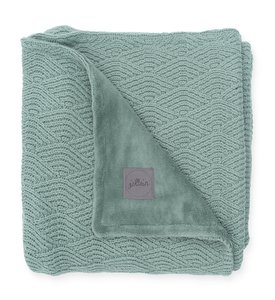 Jollein Deka pletená River knit | ash green/coral fleece