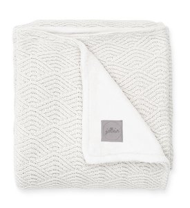 Jollein Deka pletená River knit | cream white/coral fleece