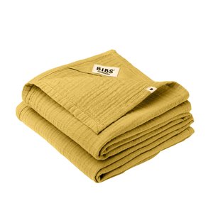 BIBS mušelínové plenky z BIO bavlny 2ks | Mustard