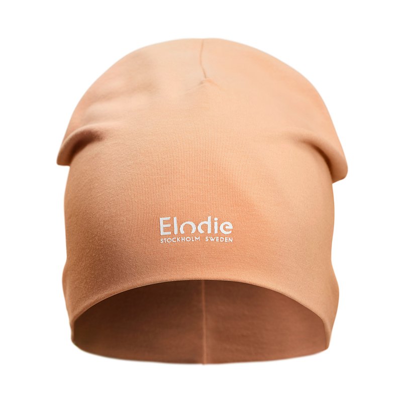 Elodie Details Bavlněná čepice Logo | Amber Apricot - 0-6 měsíců