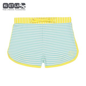 Dětské plavky s UV ochrannou KiETLA šortky | tyrkysový proužek