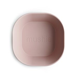 Hranatá miska Mushie | 2 ks | blush