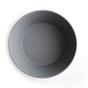 Kulatá miska Mushie 2ks | Smoke