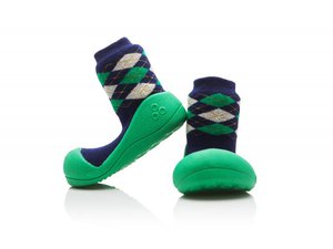 Dětské botičky pro první krůčky Attipas - Argyle Green