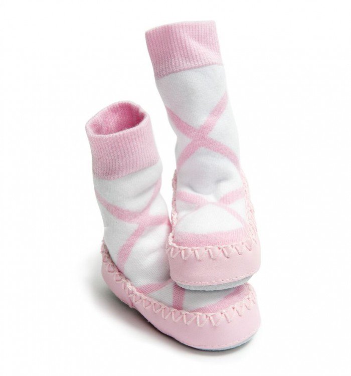 Sock Ons Dětské bačkůrky ponožkové Mocc Ons | Balerína - 12-18 měsíců