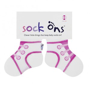 Držáky na ponožky SOCK ONS® Sneakers tenisky bílo-růžové