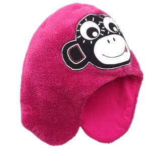 Pinkie Dětská zimní čepice | Dark Pink Monkey - 1-3 roky (obvod cca 45 cm)