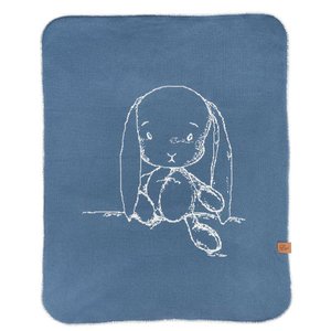 Bavlněná deka s Effikem 70 x 90 cm | modrá