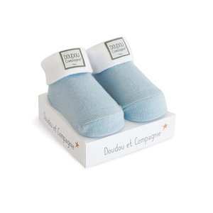 DouDou et Compagnie Ponožky pro miminko | modro-bílé