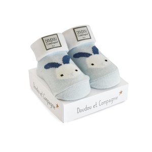 DouDou et Compagnie Ponožky pro miminko | modrý králíček