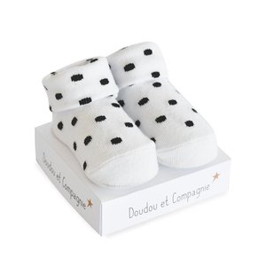 DouDou et Compagnie Ponožky pro miminko | černý puntík