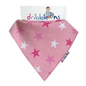 Slintáček Dribble Ons®Designer | Pink Stars