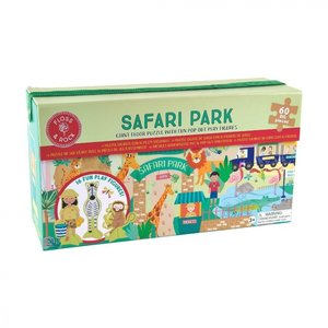 Floss&Rock Podlahové puzzle Safari park 60ks
