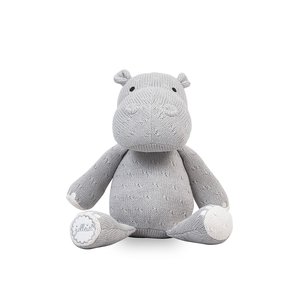 Jollein Pletený hroch Soft knit hippo light grey
