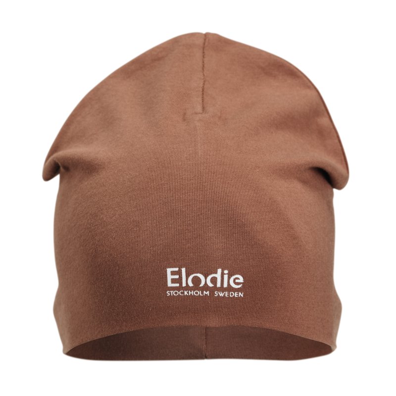 Elodie Details Bavlněná čepice Logo | Burned Clay - 0-6 měsíců