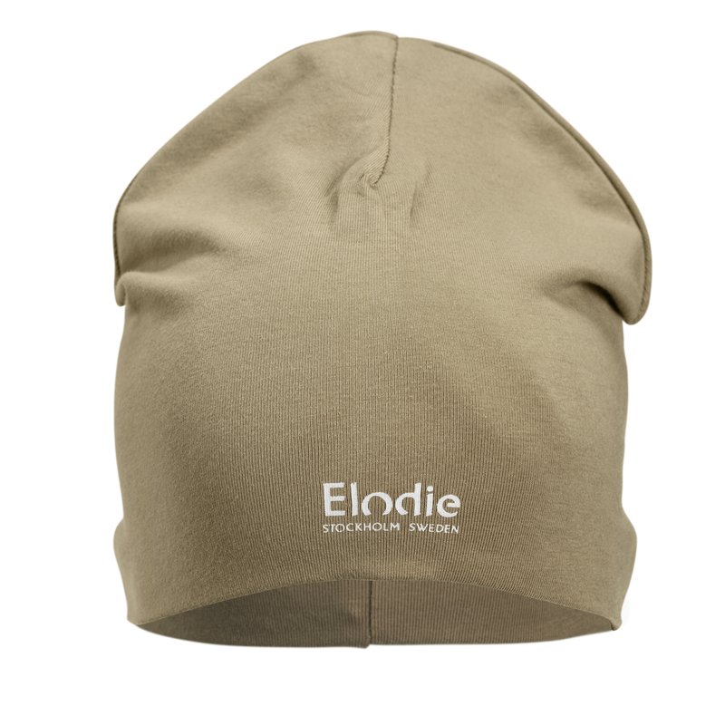 Elodie Details Bavlněná čepice Logo | Warm Sand - 0-6 měsíců