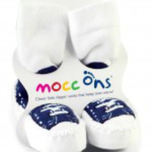 Dětské ponožkové bačkůrky Mocc Ons - Tenisky modré
