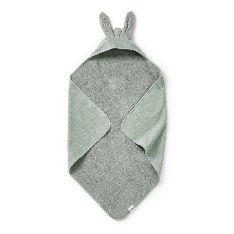 Elodie Details Osuška s kapucí | Mineral Green Bunny