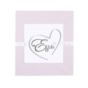Bavlněné prostěradlo Effiki 60x120 cm | pudrově růžové