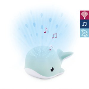 Velryba WALLY ZAZU - noční projektor s melodiemi | modrá